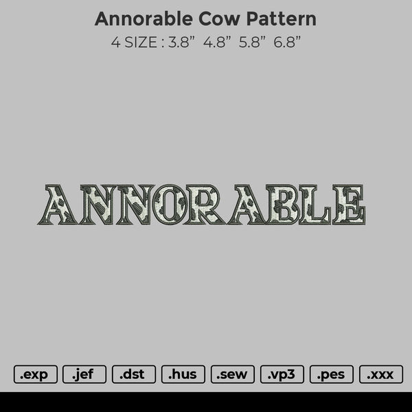 Annorable Cow Pattern