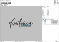 Antonia Embroidery File 6 sizes