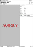 Aoii Guy Embroidery