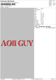 Aoii Guy Embroidery