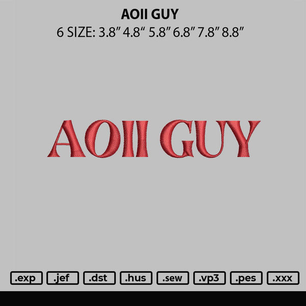 Aoii Guy Embroidery