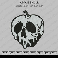 Apple Skull Embroidery