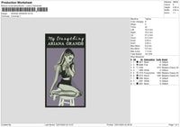 Ariana rectangle Embroidery File 6 sizes