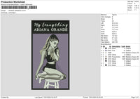 Ariana rectangle Embroidery File 6 sizes