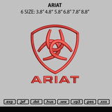 Ariat Embroidery File 6 sizes