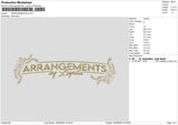 Arrangements Embroidery File 6 sizes