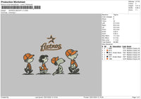 Astrosnoopy V1 Embroidery File 6 sizes