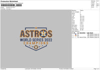 Astros V5 Embroidery File 6 sizes