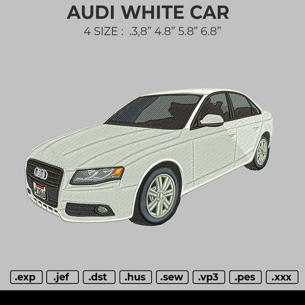 Audi White Car