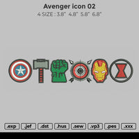 Avenger Icon v2 Embroidery