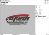 Racing 02 Embroidery File 6 sizes