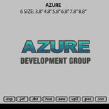 Azuretext Embroidery File 6 sizes