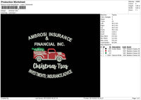 Xmas Car 02 Embroidery File 6 sizes