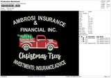 Xmas Car 02 Embroidery File 6 sizes