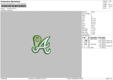 Avocado Puff Embroidery File 6 sizes