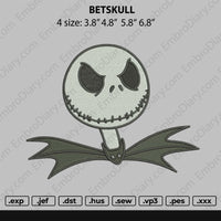 Batskull Embroidery