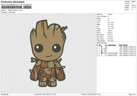 BABY GROOT Embroidery