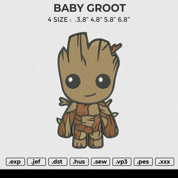 BABY GROOT Embroidery