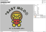 Bby Milo Embroidery File 6 sizes