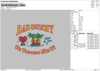 bad bunny v8 rev Embroidery