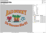 bad bunny v8 rev Embroidery