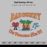 bad bunny v8 rev Embroidery