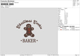 Baker Embroidery File 6 sizes