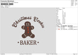 Baker Embroidery File 6 sizes