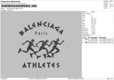 Paris Athletic Embroidery File 6 sizes