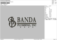 Banda Embroidery File 6 sizes