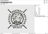 BARBELL CLUB embroidery