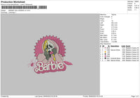 Barbie Halloween V2 Embroidery File 6 sizes