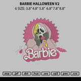 Barbie Halloween V2 Embroidery File 6 sizes