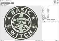 BASIC witch Embroidery