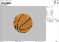 Basket Ball Small Embroidery File 6 sizes