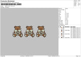 Bear Love 02 Embroidery File 6 sizes