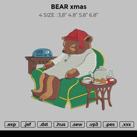 BEAR xmas Embroidery