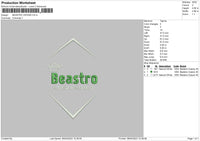 Beastro Crown Embroidery File 6 sizes