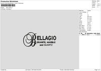 Bellagio Embroidery File 6 sizes