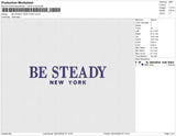 BE STEADY NEW YORK Embroidery