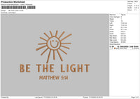 The Light Embroidery File 6 sizes