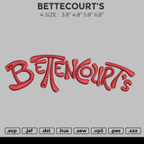 BETTECOURT'S Embroidery