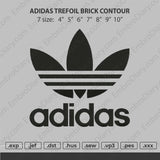 Adidas trefoil brick contour Embroidery