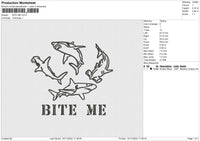 Bite Me Embroidery File 6 sizes