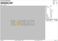 Blackcats Embroidery File 6 sizes