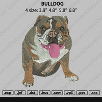 Bulldog Embroidery