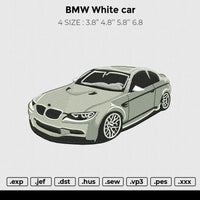 BMW white car