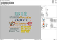 Lana Songs 02 Embroidery File 6 sizes