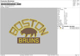 BOSTON BRUINS Embroidery