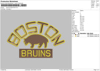 BOSTON BRUINS Embroidery